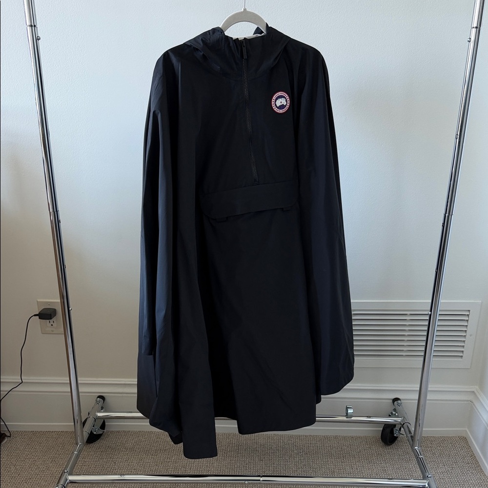 Canada Goose Black Hooded Rain Poncho